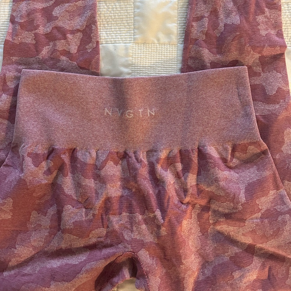 NVGTN pink camo leggings medium